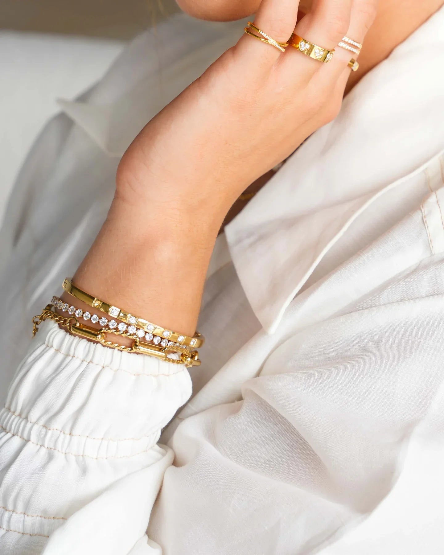 KOURTNEY - 18K GOLD CHAIN BRACELET