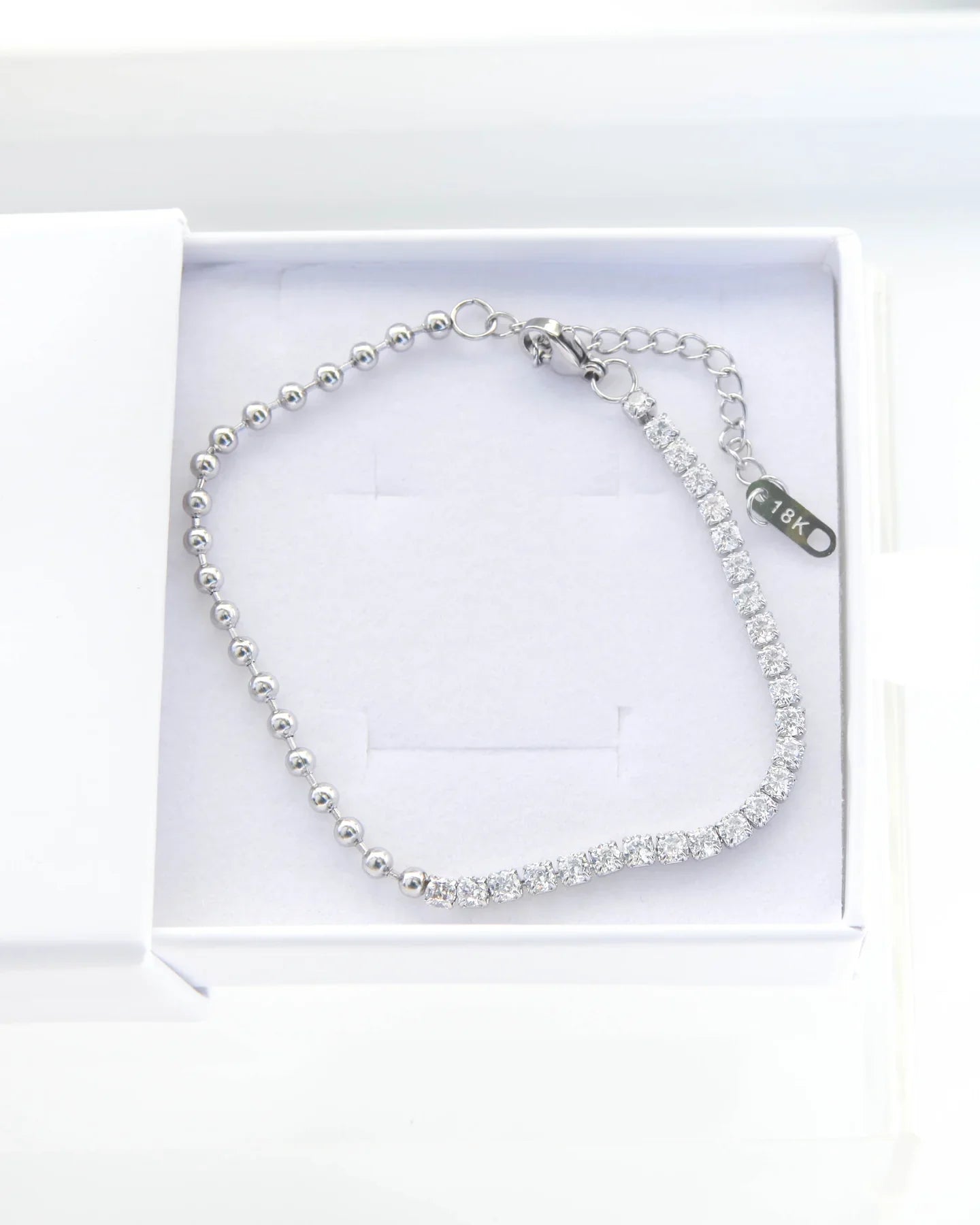 EASTON - SILVER ZIRCONIA BRACELET