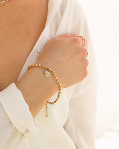 FOREVERMORE - 18K GOLD BEAD BRACELET