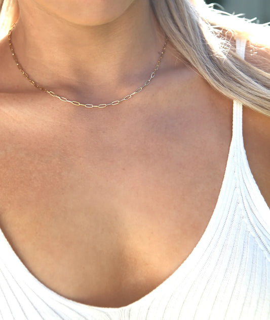 HAILEY - 18K GOLD NECKLACE